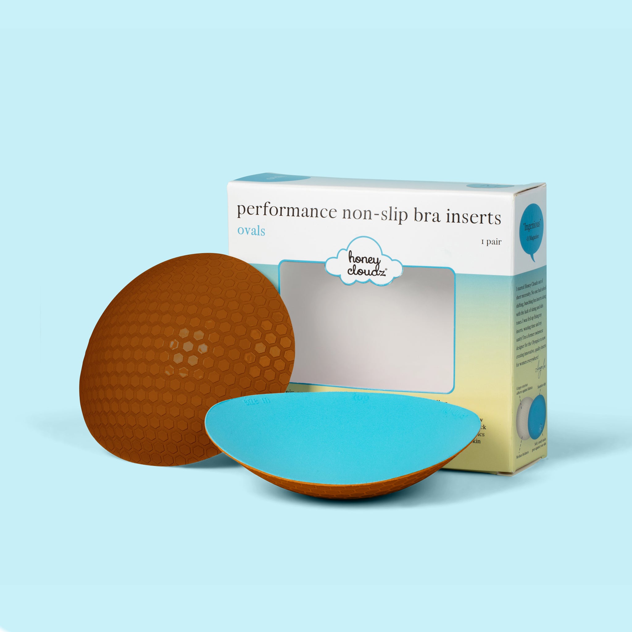 Honey Cloudz Ovals Classic Bra Inserts (Hazelnut)