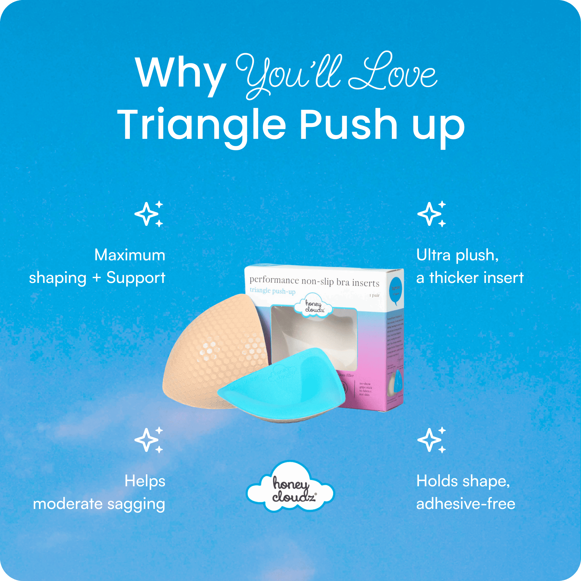 Triangle Push-Up Bra Inserts
