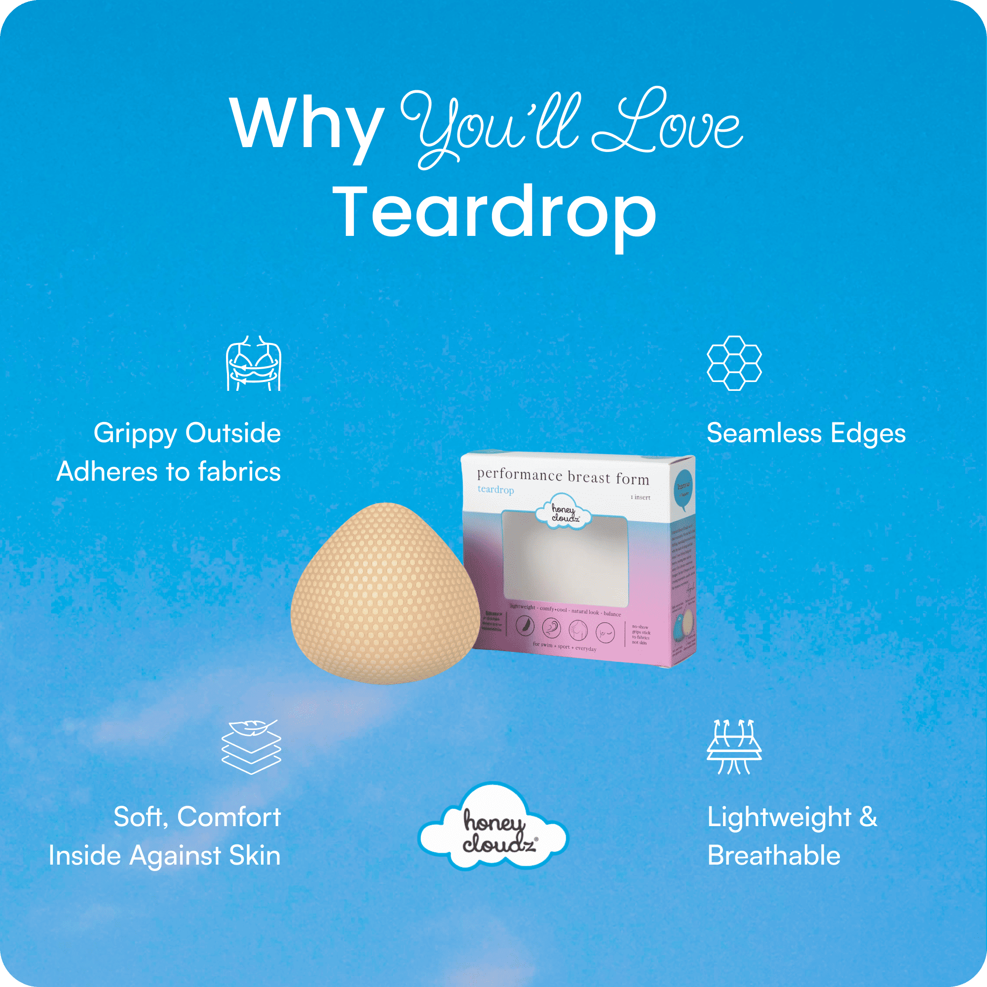 Teardrop Breast Form – Post-Mastectomy