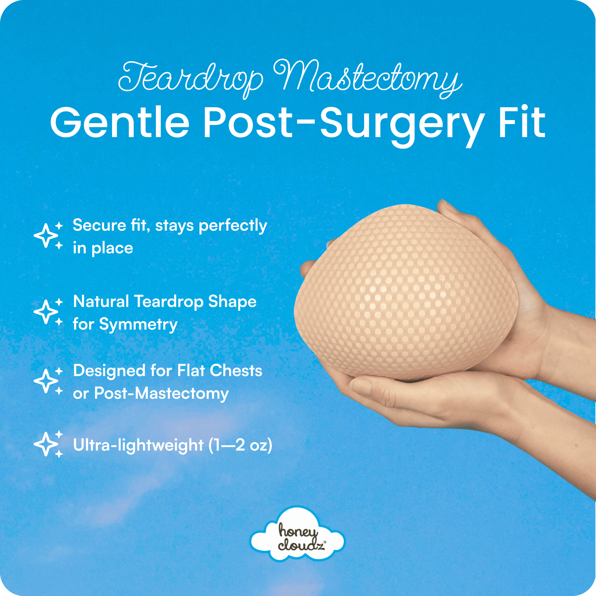 Teardrop Breast Form – Post-Mastectomy