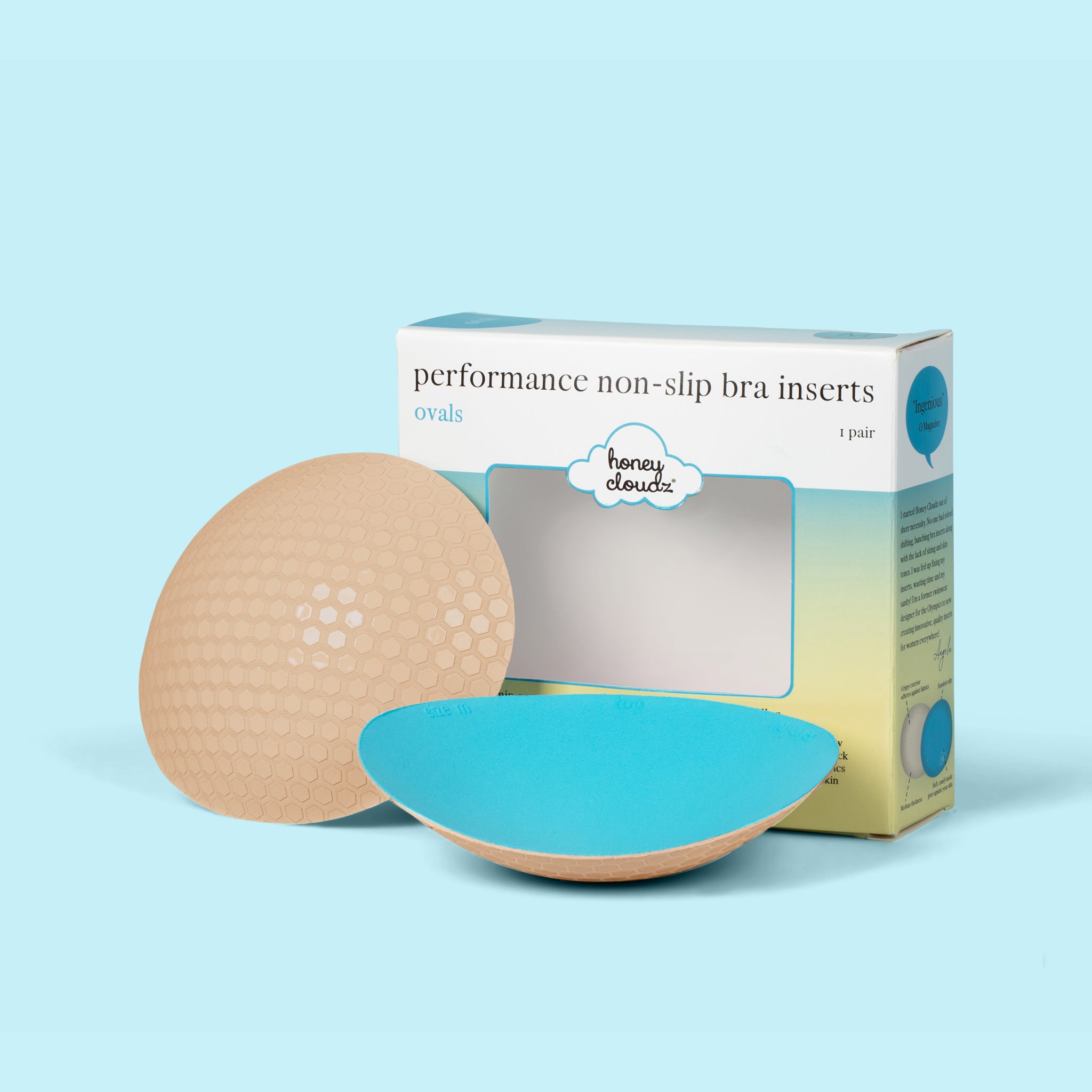 Honey Cloudz Ovals Classic Bra Inserts (Latte)