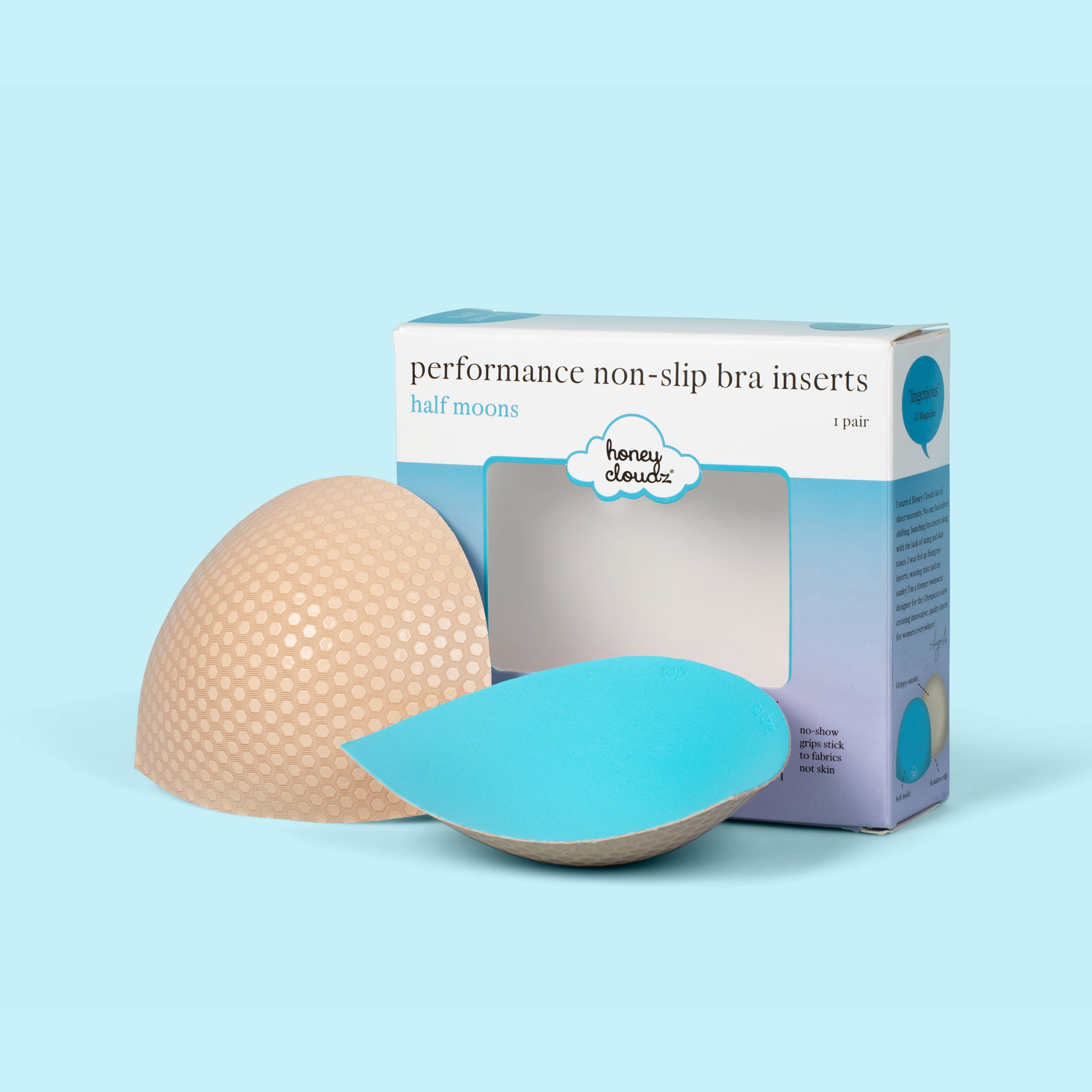 Honey Cloudz Half Moons Classic Bra Inserts (Latte)