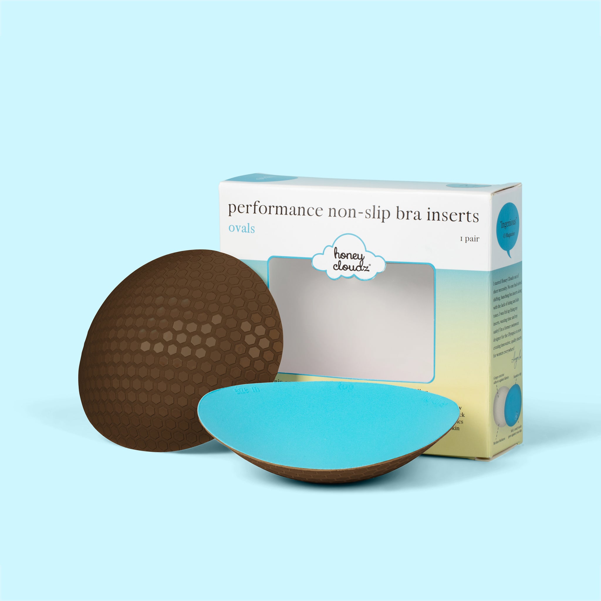 Honey Cloudz Ovals Classic Bra Inserts (Mocha)