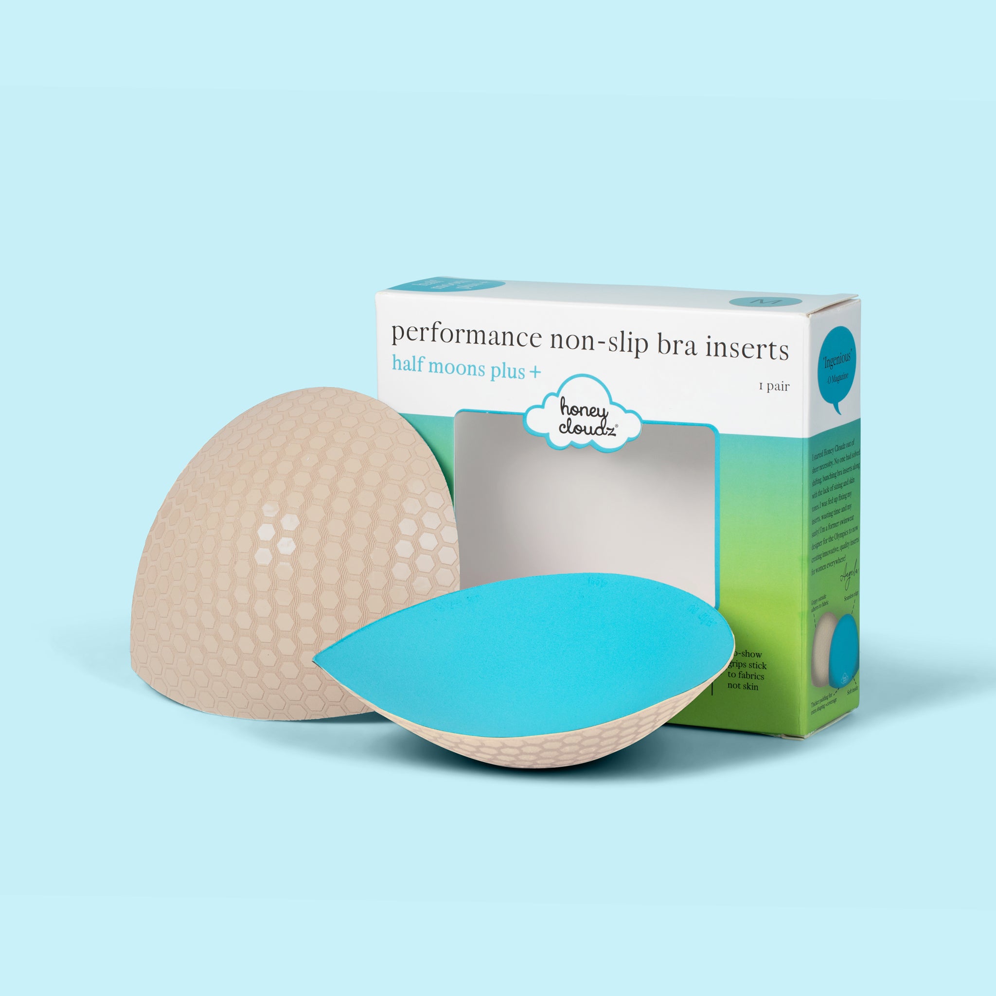 Honey Cloudz Half Moon Plus Bra Inserts
(Vanilla Sugar)