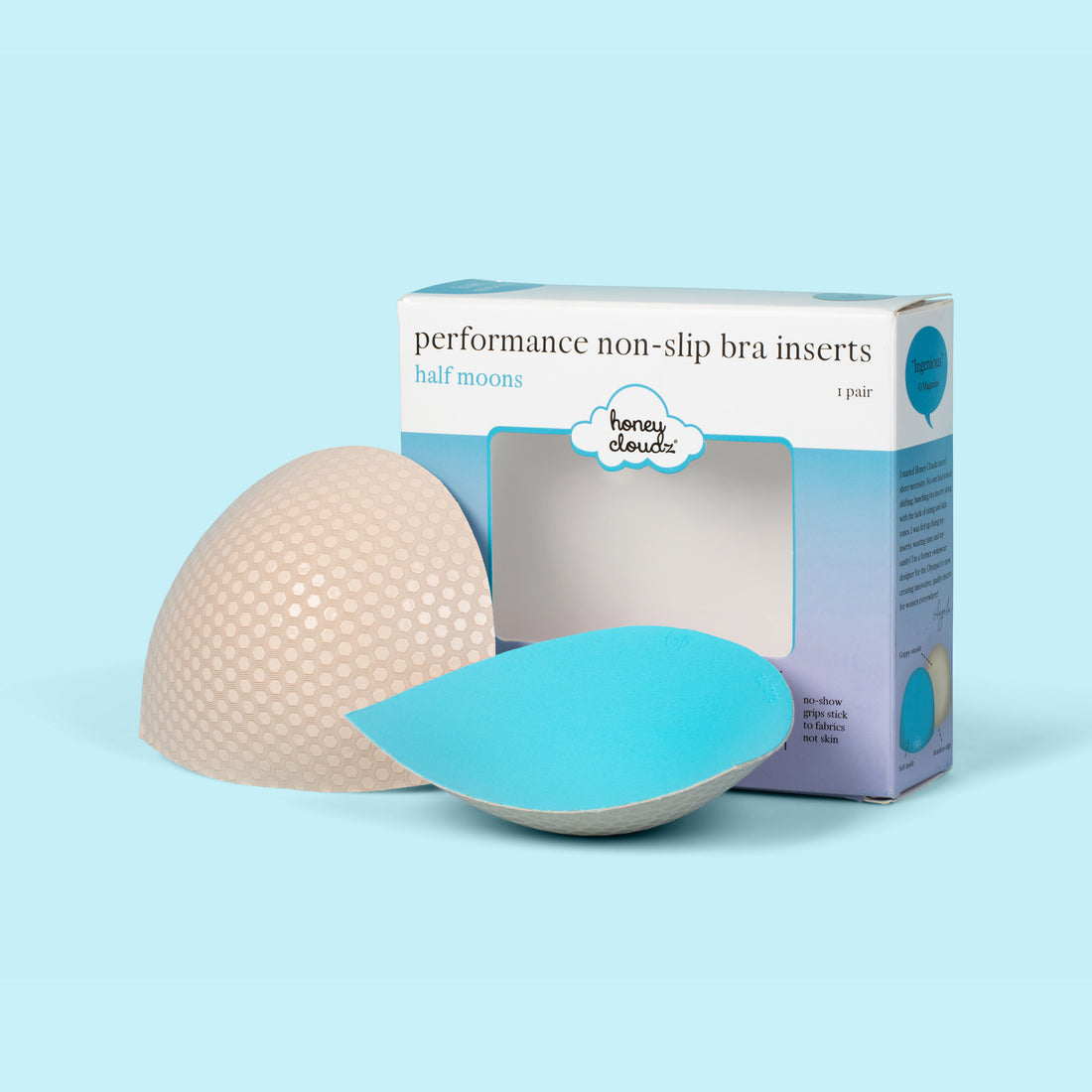 Honey Cloudz Half Moons Classic Bra Inserts (Vanilla Sugar)
