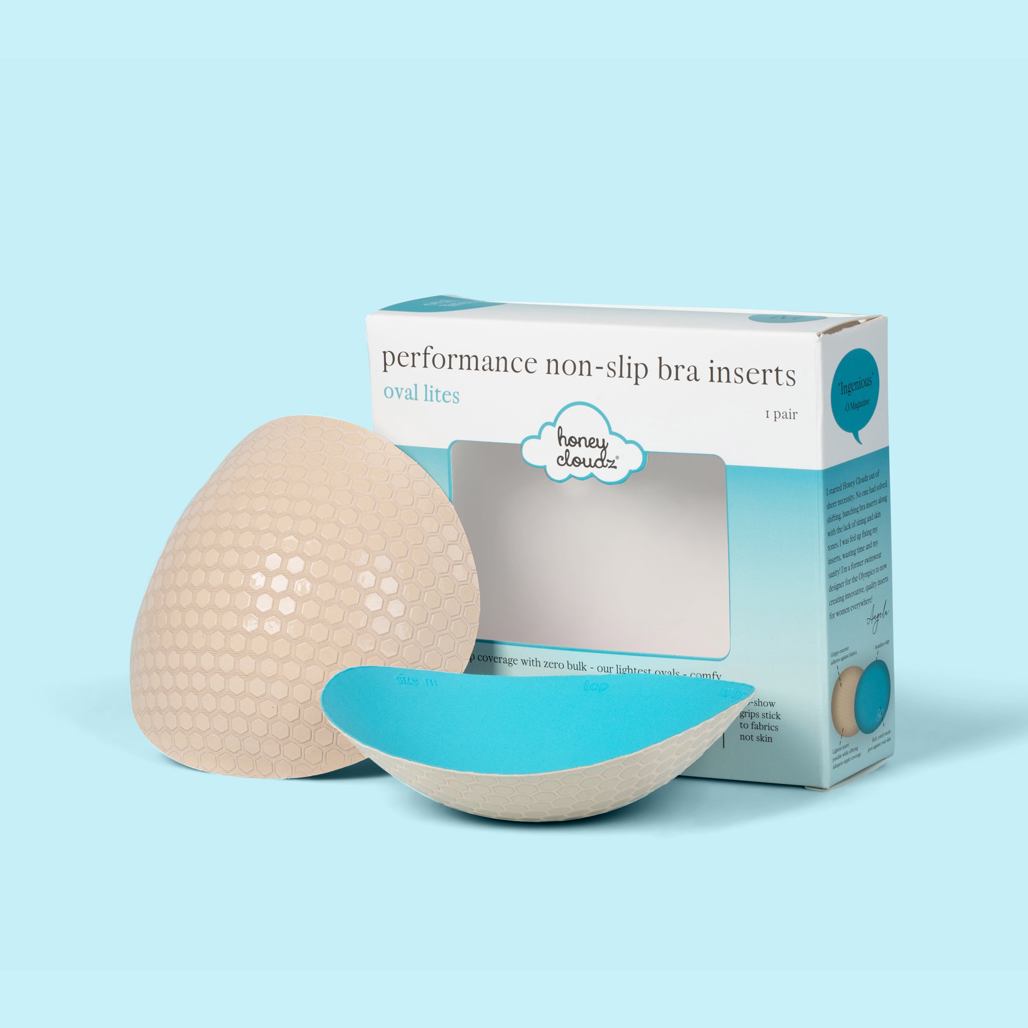 Honey Cloudz Oval Lites Bra Inserts
(Vanilla Sugar)