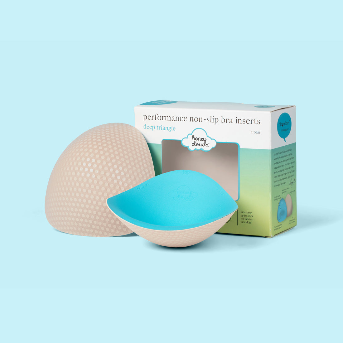 Honey Cloudz Deep Triangle Large Bust Bra Inserts Pads