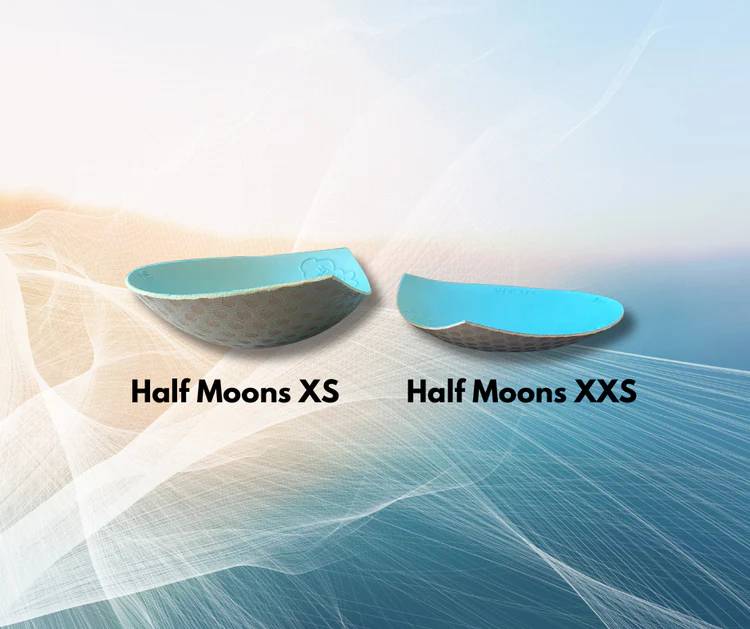 Honey Cloudz Bra Inserts Half Moons Xs vs. Half Moons XXS