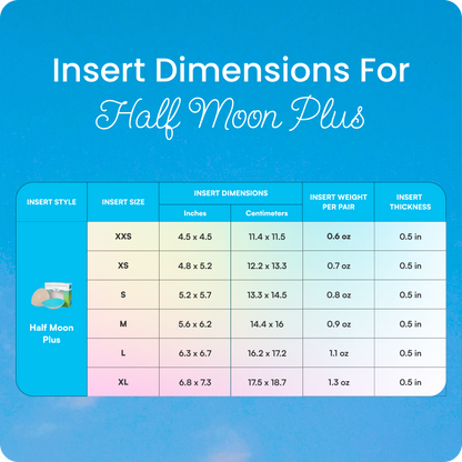 Half Moon Plus+ Bra Inserts