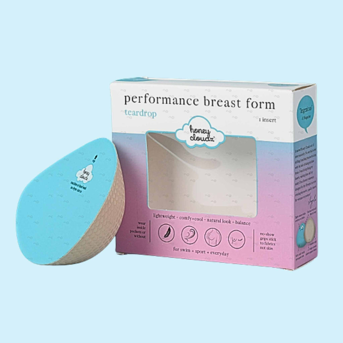 Honey Cloudz Teardrop Breast Form