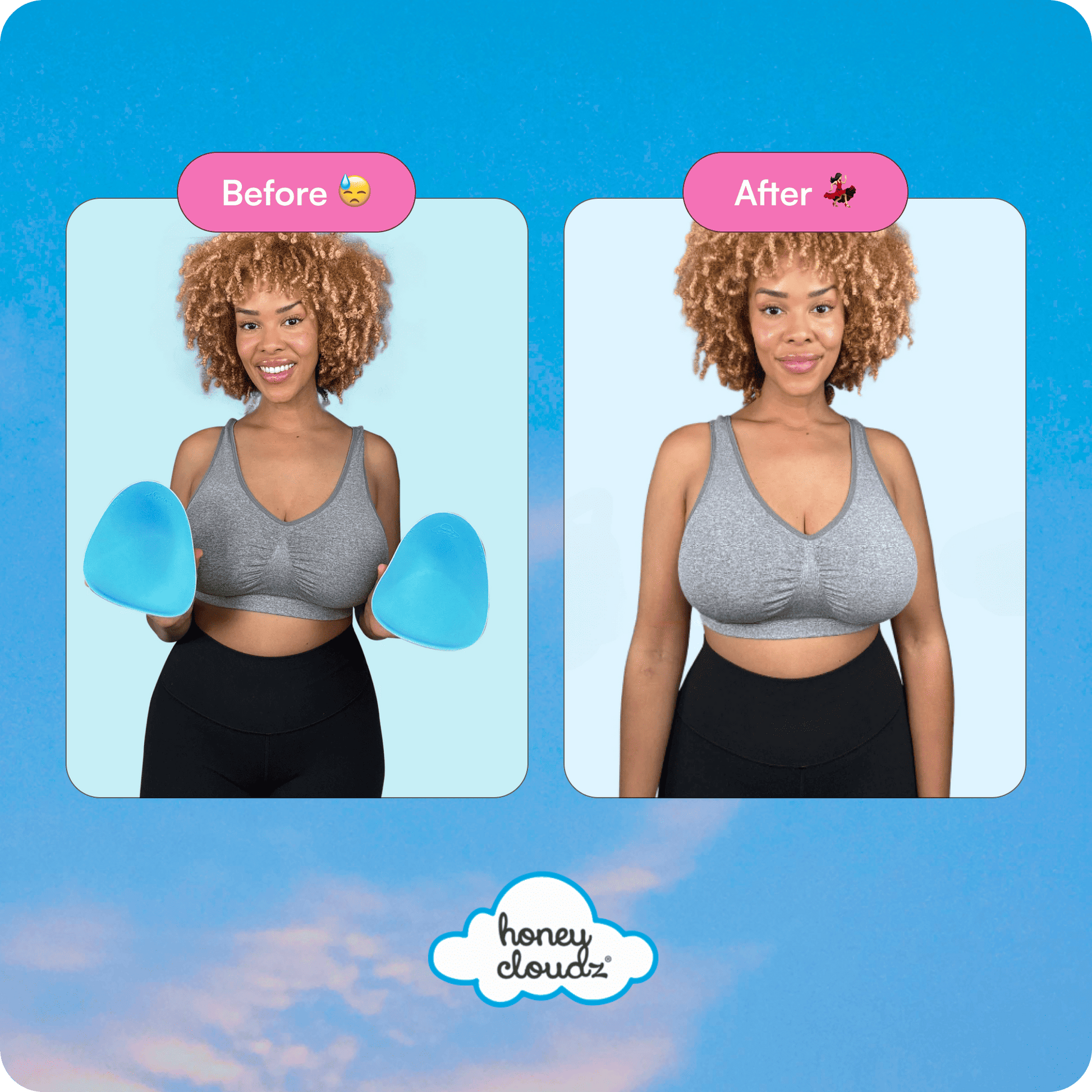 Deep Triangle Bra Inserts - Final Sale