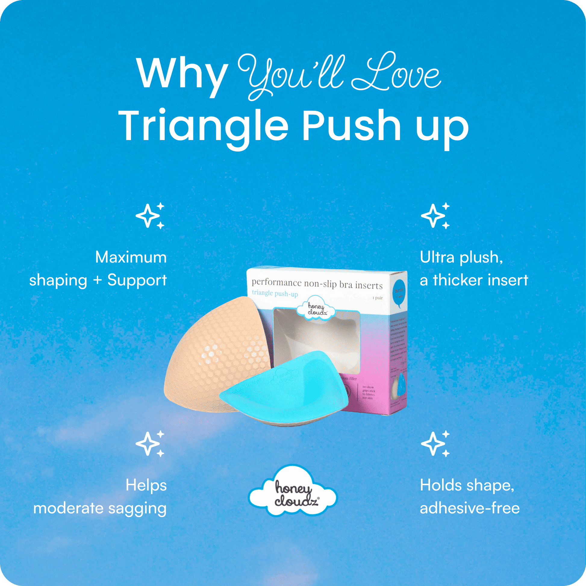 Triangle Push Up Bra Inserts