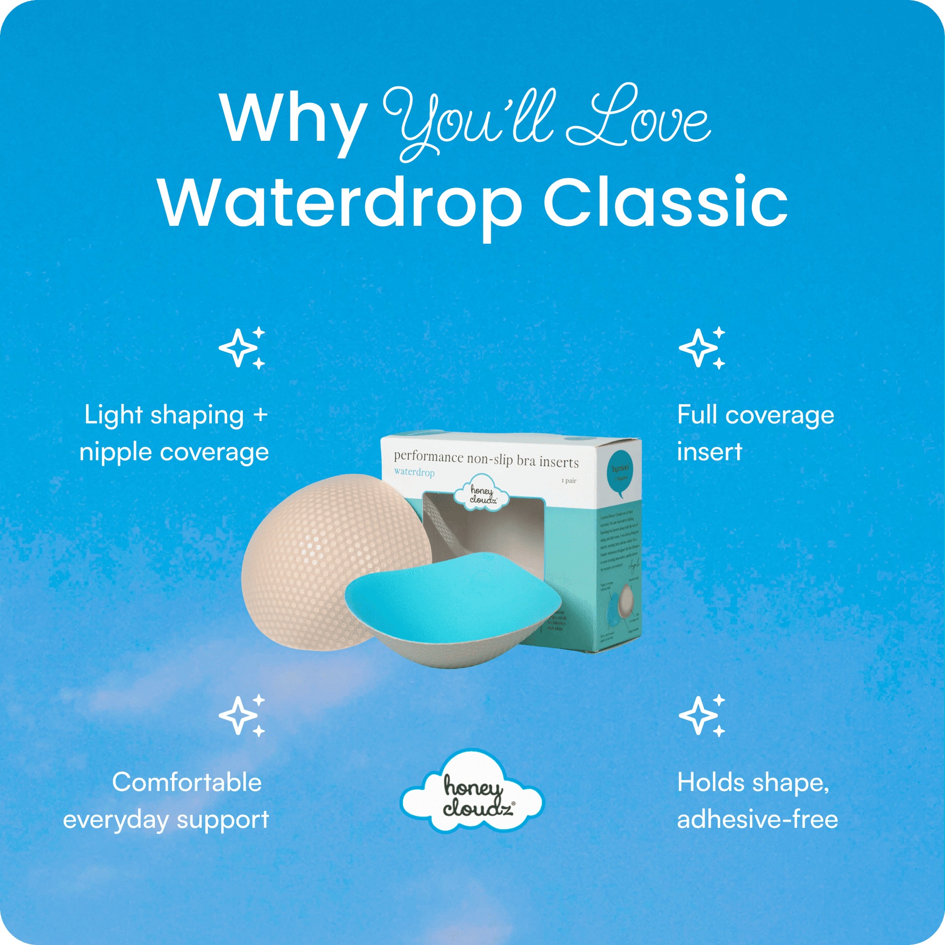 Waterdrop Classic Bra Inserts - Final Sale