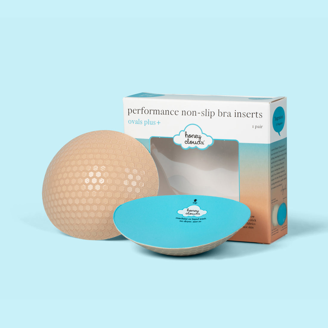 Honey Cloudz Ovals Plus Bra Inserts
(Latte)
