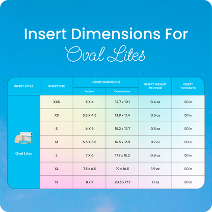 Oval Lites Bra Inserts