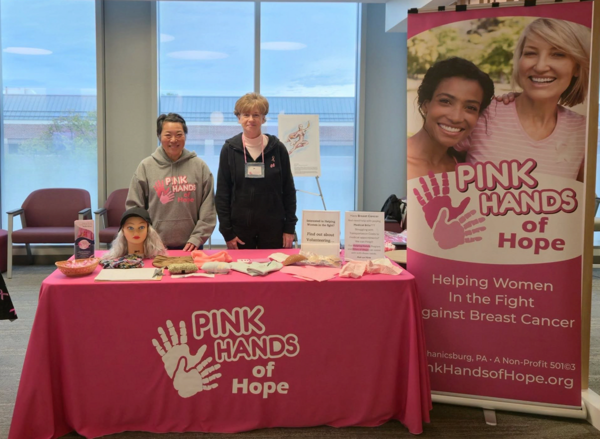 Pink Hands of Hope donation event
