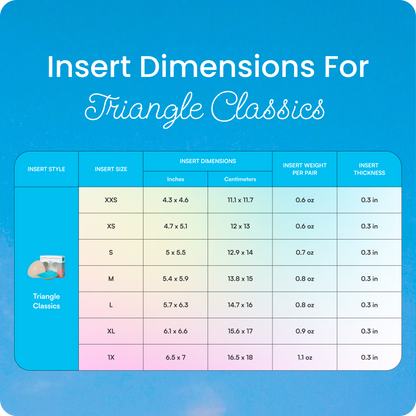 Triangle Classic Bra Inserts