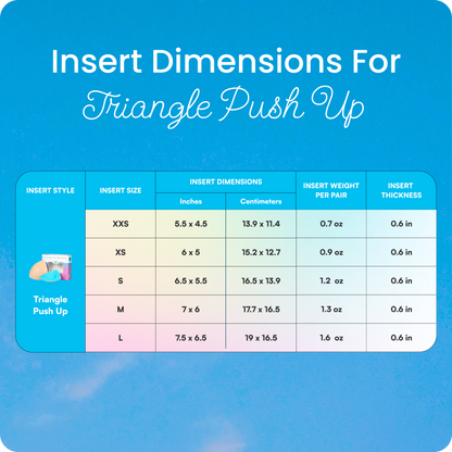 Triangle Push-Up Bra Inserts