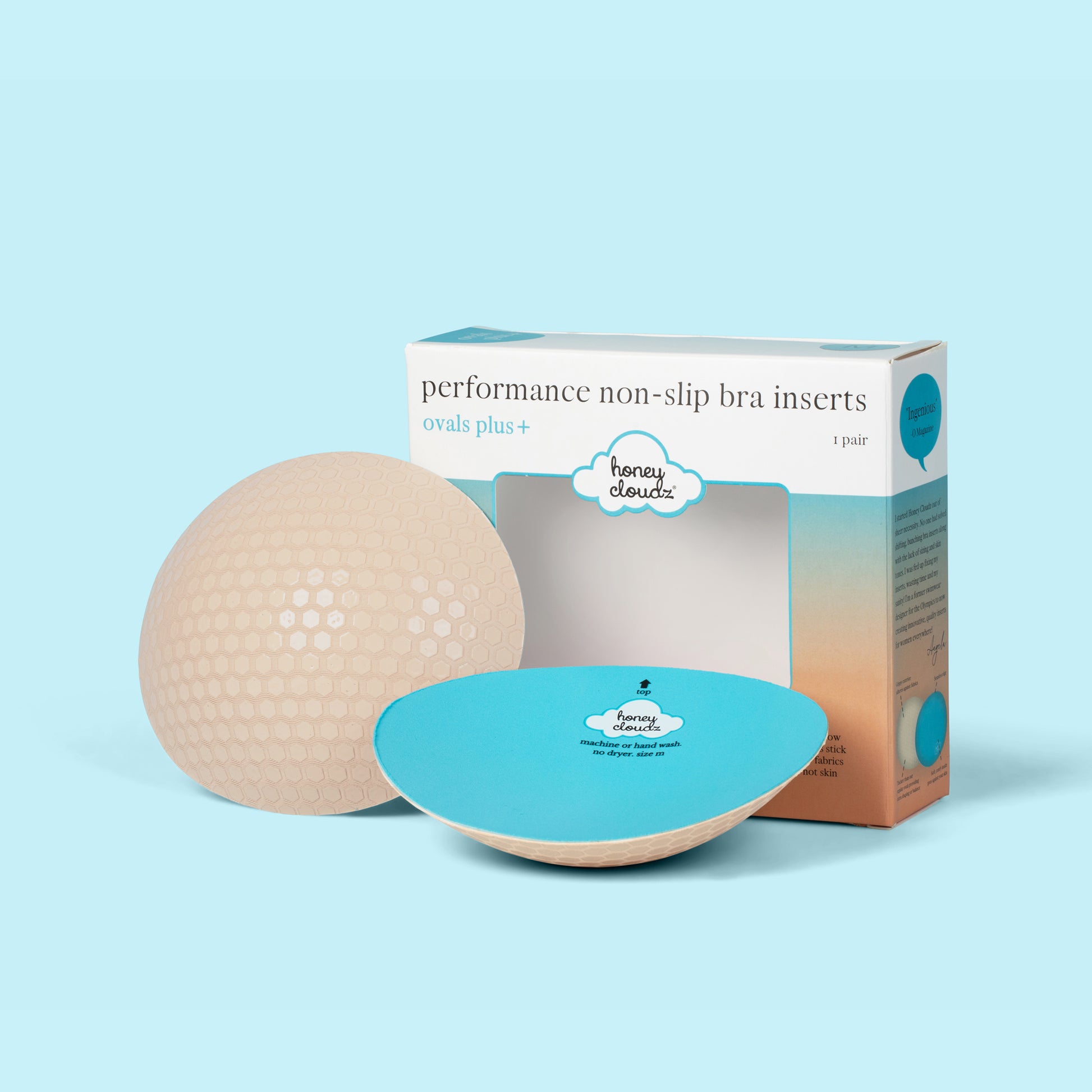Honey Cloudz Ovals Plus Bra Inserts (Vanilla Sugar)