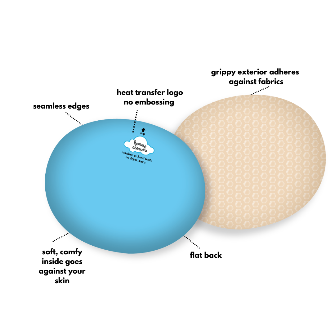 Oval Extra Bra Inserts - Honey Cloudz
