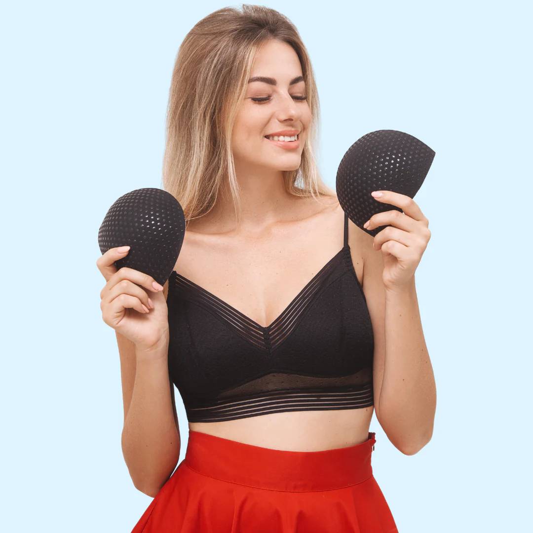 Honey Cloudz Half Moons Classic Bra Inserts (Jet Black)