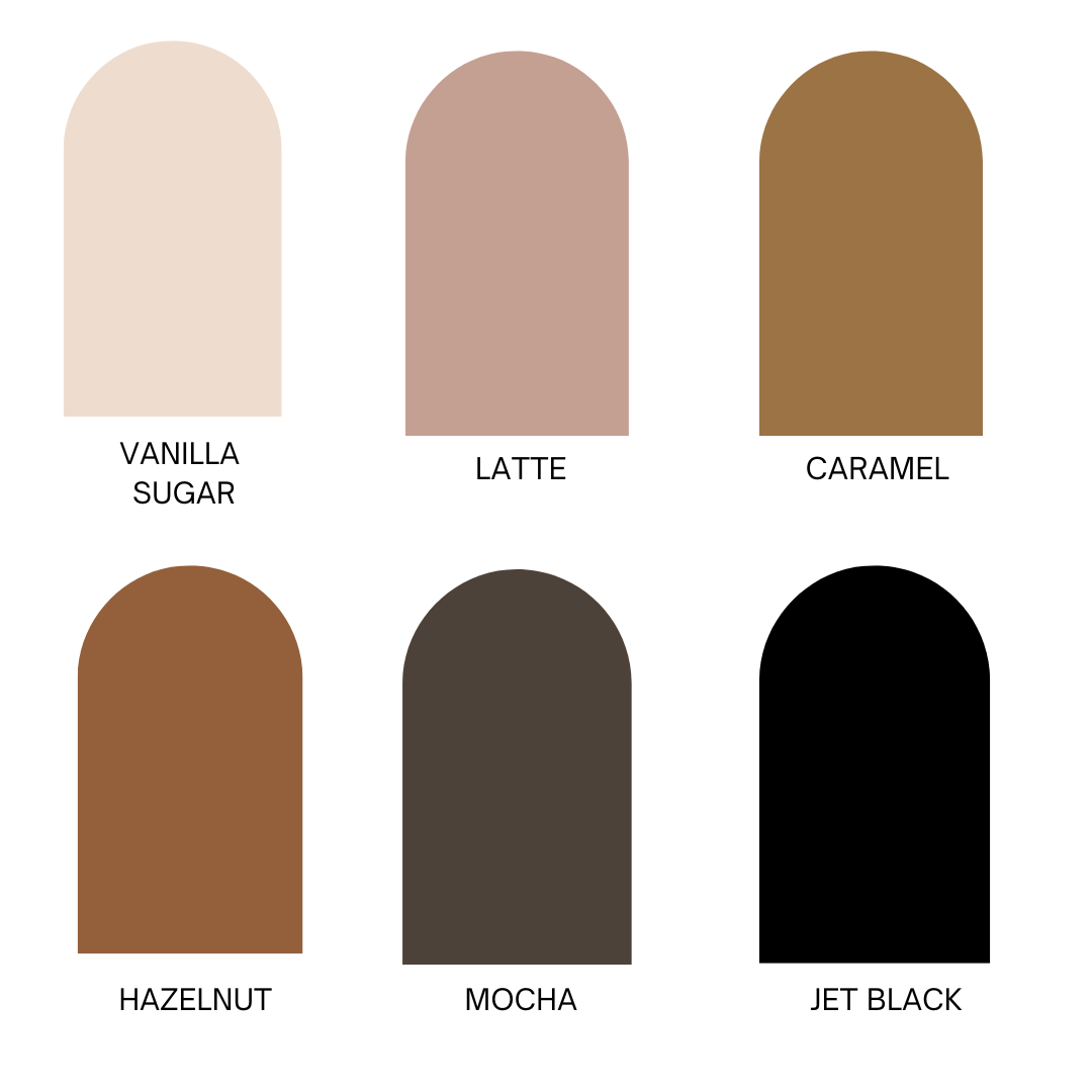 Honey Cloudz Color Chart