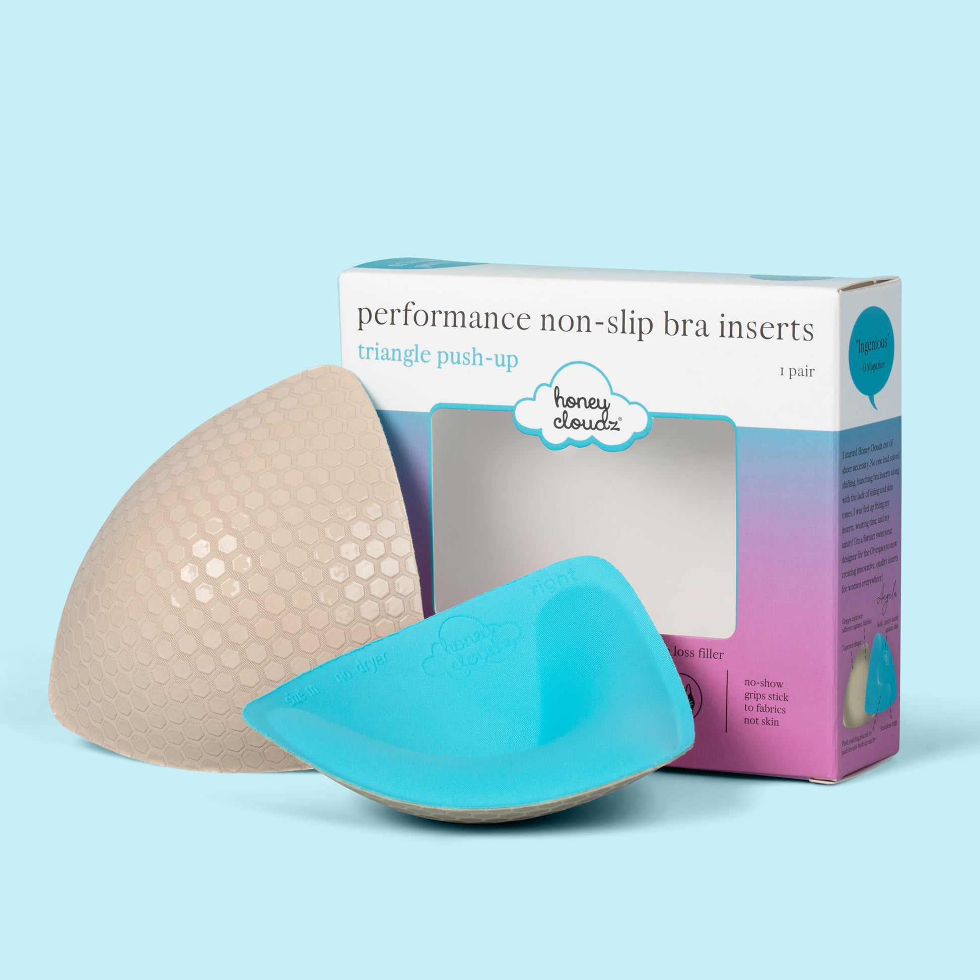 Honey Cloudz Triangle Push Up Bra Inserts