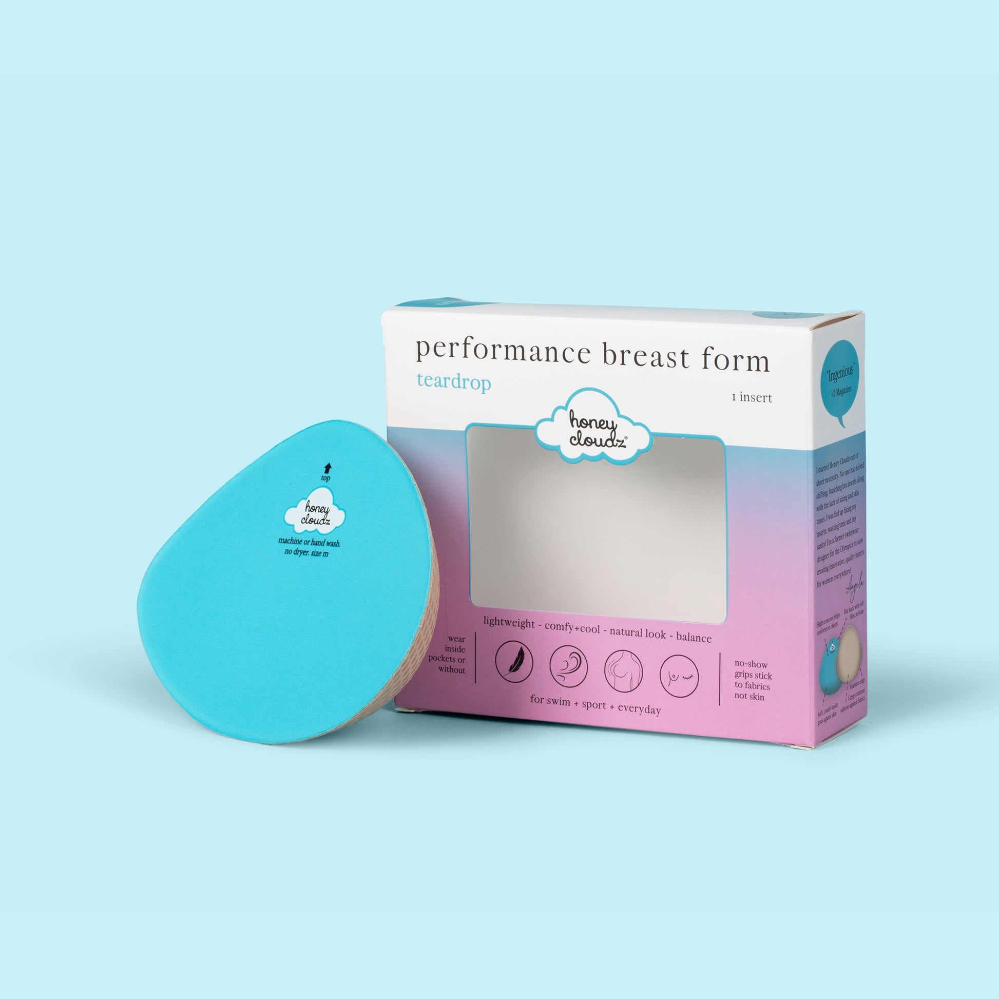 Honey Cloudz Teardrop Mastectomy Breast Form
