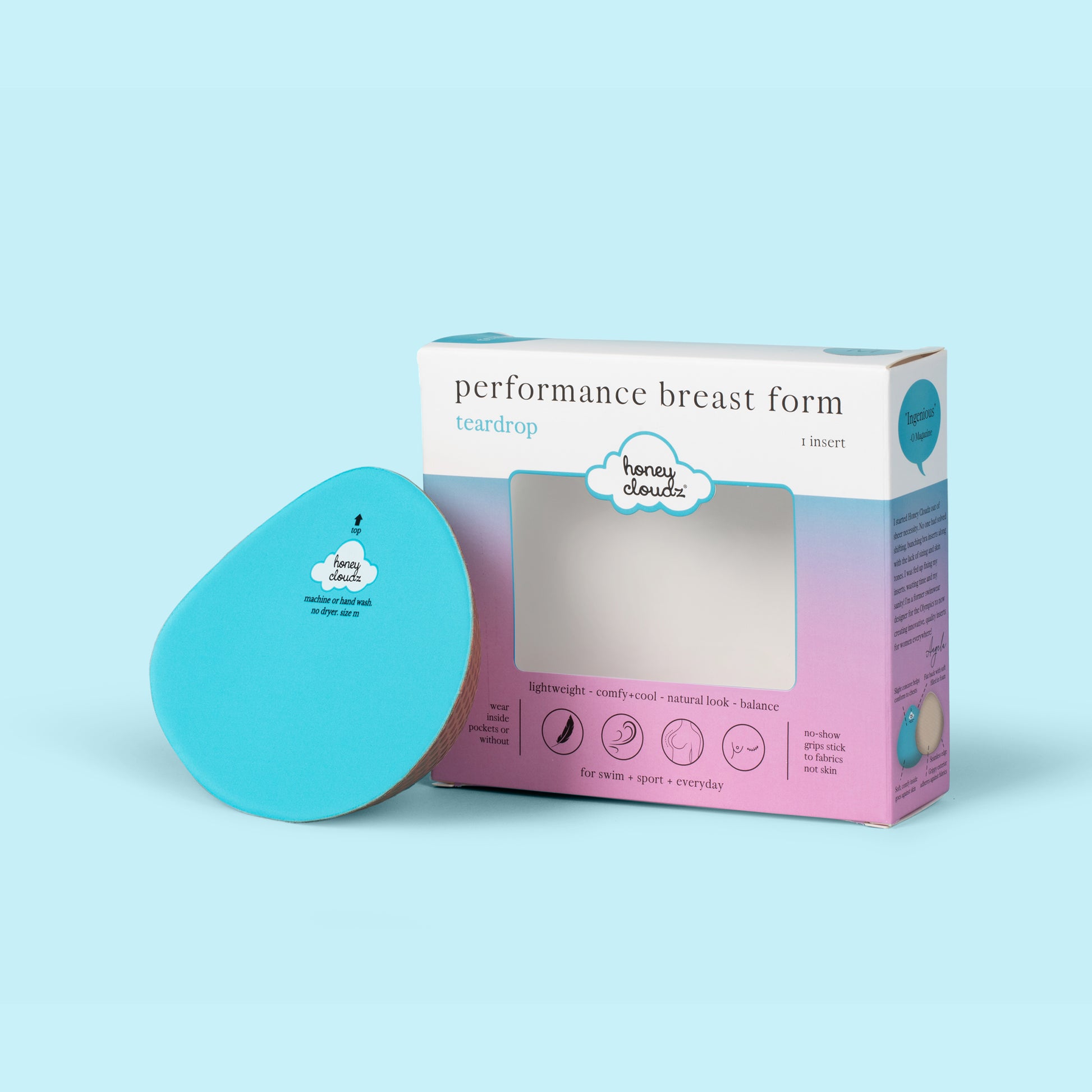Honey Cloudz Teardrop Mastectomy Breast Form